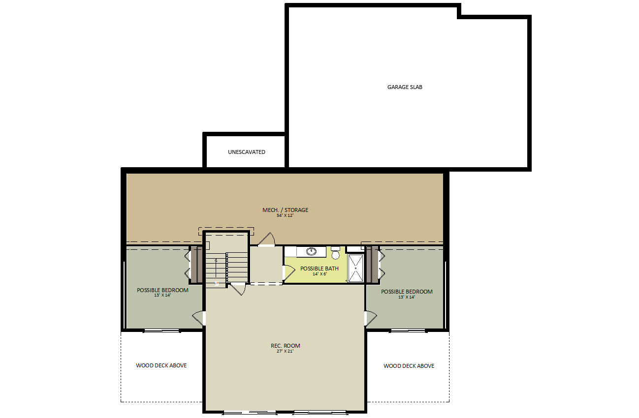 TomahawkLower Level Floor Plan